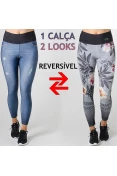 CALÇA LIVE LEGGING JEANS REVERSIBLE BLUR FEMININA - Azul CALÇA LIVE LEGGING JEANS REVERSIBLE BLUR FEMININA - Azul