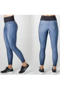 CALÇA LIVE LEGGING JEANS REVERSIBLE BLUR FEMININA - Azul CALÇA LIVE LEGGING JEANS REVERSIBLE BLUR FEMININA - Azul
