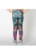 CALÇA LIVE LEGGING RACE GLOW INFANTIL - Preto/laranja