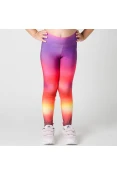 CALÇA LIVE LEGGING RAINBOW HYPE INFANTIL - Roxo/laranja