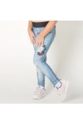 CALÇA LIVE LEGGING REVERSIBLE RUSH INFANTIL - Azul/preto