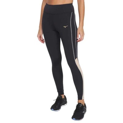 CALÇA MIZUNO RUN EASY 4 FEMININA - Preto/bege