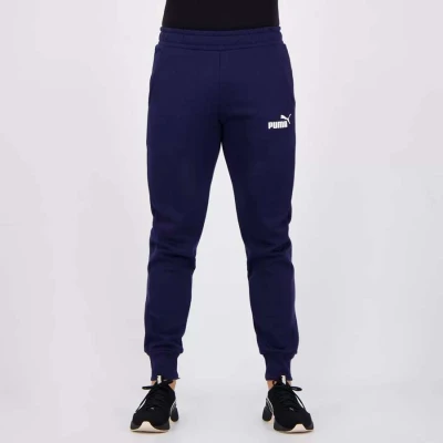 CALÇA MOLETOM PUMA ESSENTIALS SLIM FL MASCULINA - Marinho