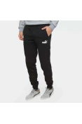 CALÇA MOLETOM PUMA ESSENTIALS SLIM FL MASCULINA - Preto