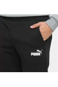 CALÇA MOLETOM PUMA ESSENTIALS SLIM FL MASCULINA - Preto