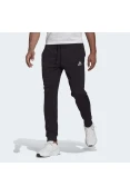 CALÇA MOLETON ADIDAS BARRA AFUNILADA ESSENTIALS MASCULINA - Preto CALÇA MOLETON ADIDAS BARRA AFUNILADA ESSENTIALS MASCULINA - Preto