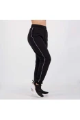 CALÇA MOLETON JOGGER FILA EASY PIPING FEMININA - Preto