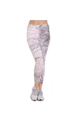 CALÇA NIKE CLUB LEGGING AOP CROPPED FEMININA - Branco/preto