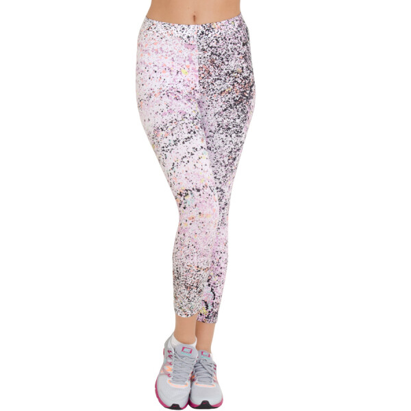 CALÇA NIKE CLUB LEGGING AOP CROPPED FEMININA - Branco/preto