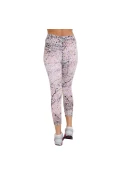 CALÇA NIKE CLUB LEGGING AOP CROPPED FEMININA - Branco/preto