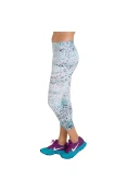 CALÇA NIKE CLUB LEGGING AOP CROPPED FEMININA - Branco/verde