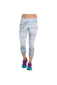 CALÇA NIKE CLUB LEGGING AOP CROPPED FEMININA - Branco/verde