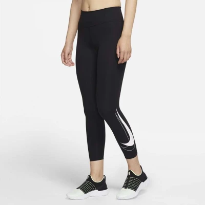 CALÇA NIKE DF SWSH RUN 7/8 TGT FEMININA - Preto