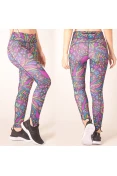 CALÇA NIKE LEGGING FAST FEMININA - Chumbo/rosa