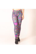 CALÇA NIKE LEGGING FAST FEMININA - Chumbo/rosa