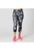 CALÇA NIKE POWER CAPRI FEMININA - Chumbo/branco
