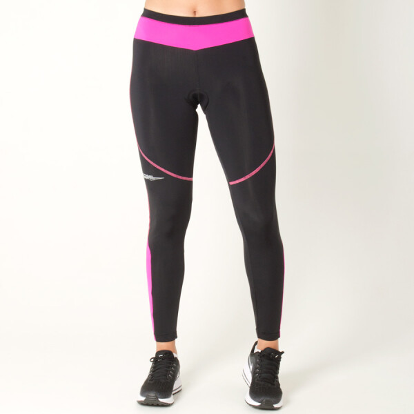 CALÇA POKER CICLISTA LYCRA ACOLCHOADA NITRO FEMININA - Preto/pink