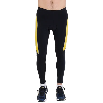 CALÇA POKER CICLISTA LYCRA ACOLCHOADA SPEED 3 MASCULINA - Preto/amarelo