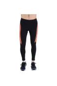 CALÇA POKER CICLISTA LYCRA ACOLCHOADA SPEED 3 MASCULINA - Preto/laranja