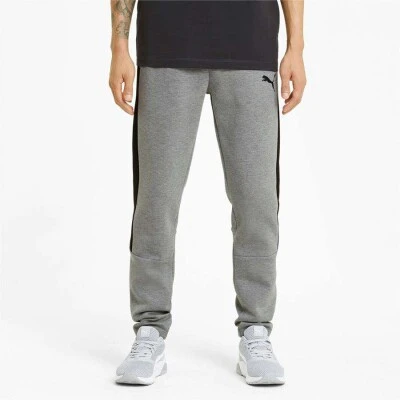 CALÇA PUMA EVOSTRIPE CORE PANTS MASCULINA - Cinza/preto