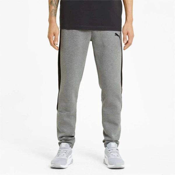 CALÇA PUMA EVOSTRIPE CORE PANTS MASCULINA - Cinza/preto CALÇA PUMA EVOSTRIPE CORE PANTS MASCULINA - Cinza/preto