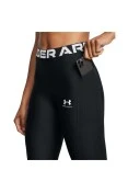 CALCA UNDER ARMOUR LEGGING HEATGEAR RIB FEMININO - Preto