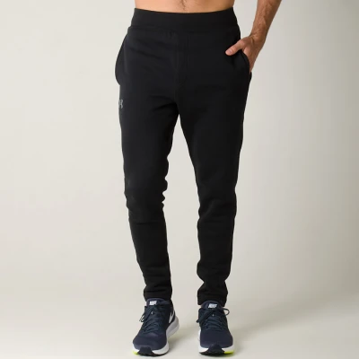 CALÇA UNDER ARMOUR RIVAL FITTED MASCULINA - Preto CALÇA UNDER ARMOUR RIVAL FITTED MASCULINA - Preto