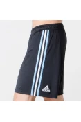 CALÇÃO ADIDAS ARGENTINA OFICIAL 1 2018 MASCULINO - Preto/azul celeste