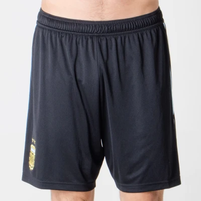 CALÇÃO ADIDAS ARGENTINA OFICIAL 1 2018 MASCULINO - Preto/azul celeste