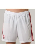 CALÇÃO ADIDAS FLAMENGO OFICIAL 1 2018 - Branco/vermelho