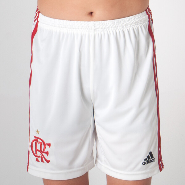 CALÇÃO ADIDAS FLAMENGO OFICIAL 1 2019 INFANTIL - Bege/vermelho