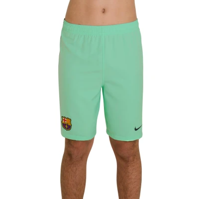 CALÇÃO NIKE BARCELONA OFICIAL 3 2016/17 INFANTIL - Verde/preto