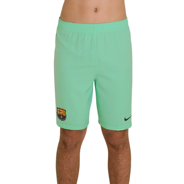 CALÇÃO NIKE BARCELONA OFICIAL 3 2016/17 INFANTIL - Verde/preto