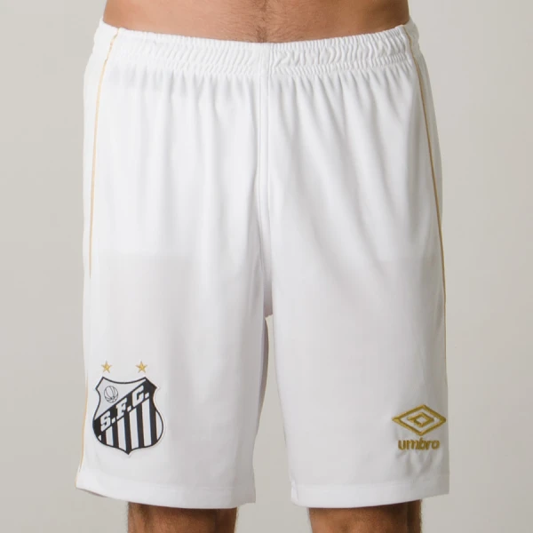 CALÇÃO UMBRO SANTOS OFICIAL 1 2018 - Branco