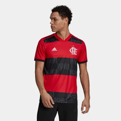CAMISA 1 CR FLAMENGO 2021 ADIDAS MASCULINA - Vermelho/preto CAMISA 1 CR FLAMENGO 2021 ADIDAS MASCULINA - Vermelho/preto