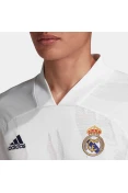CAMISA 1 TORCEDOR REAL MADRID 20/21 ADIDAS UNISSEX - Branco/marinho CAMISA 1 TORCEDOR REAL MADRID 20/21 ADIDAS UNISSEX - Branco/marinho