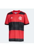 CAMISA ADIDAS 1 CR FLAMENGO 21/22 INFANTIL - Vermelho/preto CAMISA ADIDAS 1 CR FLAMENGO 21/22 INFANTIL - Vermelho/preto