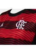 CAMISA ADIDAS 1 CR FLAMENGO 22/23 FEMININA - Vermelho/preto