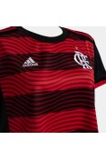 CAMISA ADIDAS 1 CR FLAMENGO 22/23 FEMININA - Vermelho/preto