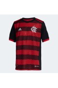 CAMISA ADIDAS 1 CR FLAMENGO 22/23 INFANTIL - Vermelho/preto