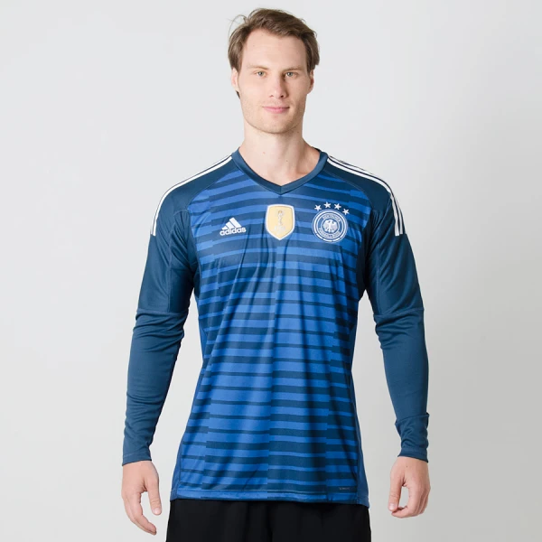 CAMISA ADIDAS ALEMANHA GOLEIRO OFICIAL 2018 SEM NÚMERO - Marinho/azul CAMISA ADIDAS ALEMANHA GOLEIRO OFICIAL 2018 SEM NÚMERO - Marinho/azul