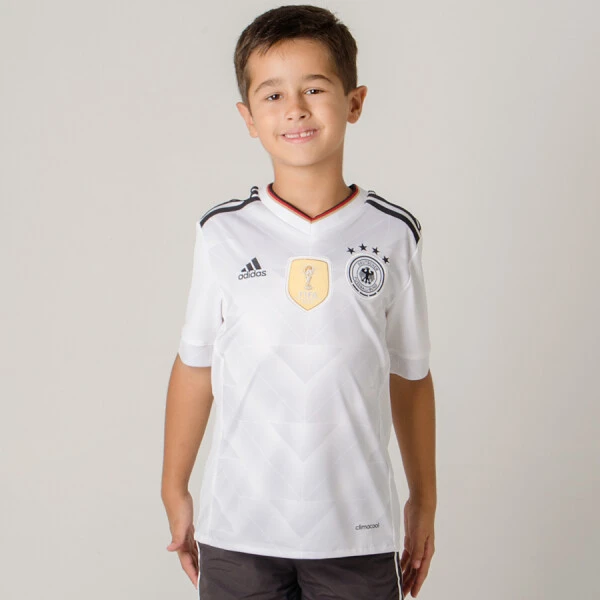 CAMISA ADIDAS ALEMANHA OFICIAL 1 2016/17 SEM NÚMERO INFANTIL - Branco