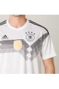 CAMISA ADIDAS ALEMANHA OFICIAL 1 2018 SEM NÚMERO - Branco/preto CAMISA ADIDAS ALEMANHA OFICIAL 1 2018 SEM NÚMERO - Branco/preto