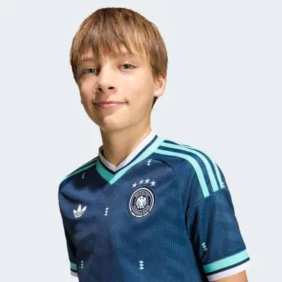 CAMISA ADIDAS ALEMANHA TORCEDOR II 26 INFANTIL - Marinho/verde