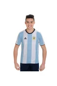 CAMISA ADIDAS ARGENTINA OFICIAL 1 2016/17 SEM NÚMERO INFANTIL - Branco/azul celeste CAMISA ADIDAS ARGENTINA OFICIAL 1 2016/17 SEM NÚMERO INFANTIL - Branco/azul celeste