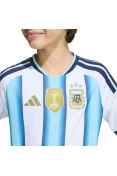 CAMISA ADIDAS ARGENTINA OFICIAL I 2026 INFANTIL - Branco/azul