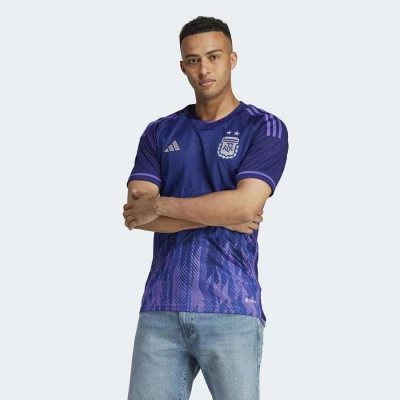 CAMISA ADIDAS ARGENTINA OFICIAL II 2022 TORCEDOR MASCULINA - Marinho/roxo