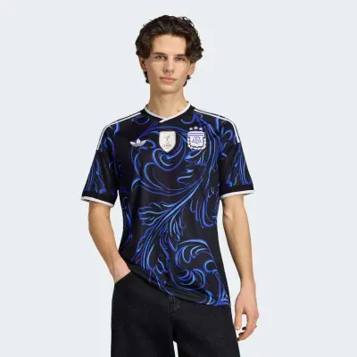 CAMISA ADIDAS ARGENTINA TORCEDOR II 26 MASCULINA - Preto/azul