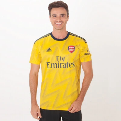 CAMISA ADIDAS ARSENAL OFICIAL 2 2019/20 SEM NÚMERO - Amarelo/marinho CAMISA ADIDAS ARSENAL OFICIAL 2 2019/20 SEM NÚMERO - Amarelo/marinho
