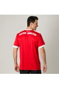 CAMISA ADIDAS BAYERN DE MUNIQUE OFICIAL 1 2017/18 SEM NÚMERO - Vermelho/branco CAMISA ADIDAS BAYERN DE MUNIQUE OFICIAL 1 2017/18 SEM NÚMERO - Vermelho/branco